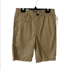 Gap Kids Boys Regular Khaki School Uniform Adjustable Shorts Beige NWT